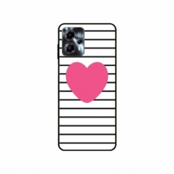 Husa personalizata tip carcasa HQPrint pentru Motorola Moto G23, model Heart, multicolor, S1D1M0291