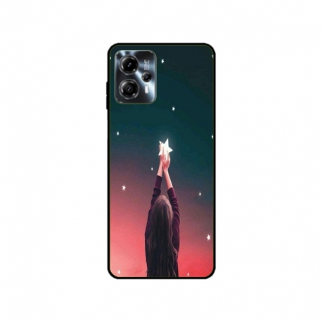 Husa personalizata tip carcasa HQPrint pentru Motorola Moto G23, model Star stealing, multicolor, S1D1M0292