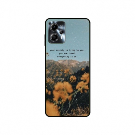 Husa personalizata tip carcasa HQPrint pentru Motorola Moto G23, model Quote 1, multicolor, S1D1M0306