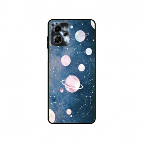 Husa personalizata tip carcasa HQPrint pentru Motorola Moto G23, model Solar System, multicolor, S1D1M0313
