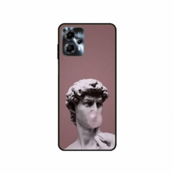 Husa personalizata tip carcasa HQPrint pentru Motorola Moto G23, model Bubble Gum Statue, multicolor, S1D1M0317