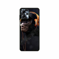 Husa personalizata tip carcasa HQPrint pentru Motorola Moto G23, model Monkey, multicolor, S1D1M0319