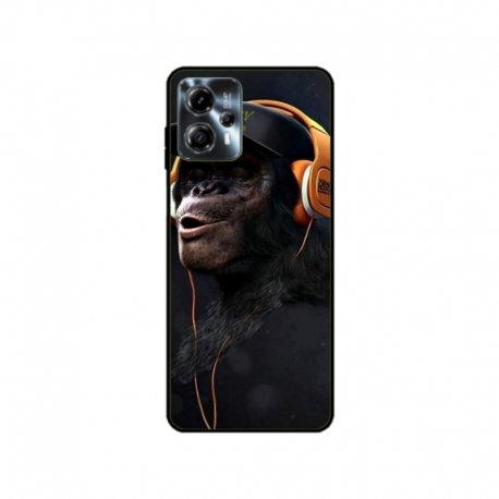 Husa personalizata tip carcasa HQPrint pentru Motorola Moto G23, model Monkey, multicolor, S1D1M0319