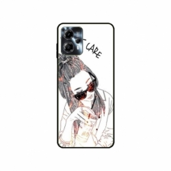 Husa personalizata tip carcasa HQPrint pentru Motorola Moto G23, model I dont care, multicolor, S1D1M0320