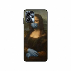 Husa personalizata tip carcasa HQPrint pentru Motorola Moto G23, model Covid Mona Lisa, multicolor, S1D1M0327