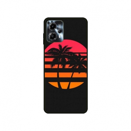Husa personalizata tip carcasa HQPrint pentru Motorola Moto G23, model Beach View 3, multicolor, S1D1M0337