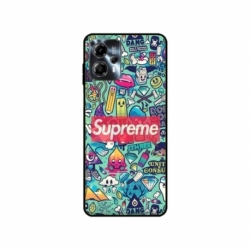 Husa personalizata tip carcasa HQPrint pentru Motorola Moto G23, model Supreme, multicolor, S1D1M0360