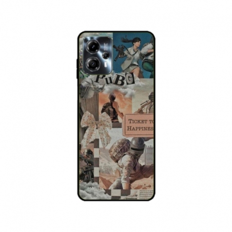Husa personalizata tip carcasa HQPrint pentru Motorola Moto G23, model PUBG 2, multicolor, S1D1M0363