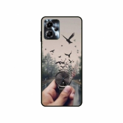 Husa personalizata tip carcasa HQPrint pentru Motorola Moto G23, model Time Flies 2, multicolor, S1D1M0365