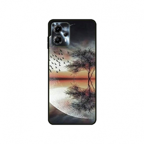 Husa personalizata tip carcasa HQPrint pentru Motorola Moto G23, model Time Flies 3, multicolor, S1D1M0366