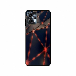 Husa personalizata tip carcasa HQPrint pentru Motorola Moto G23, model Lava Triangles, multicolor, S1D1M0367