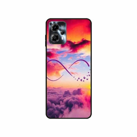 Husa personalizata tip carcasa HQPrint pentru Motorola Moto G23, model Bright Infinity, multicolor, S1D1M0377