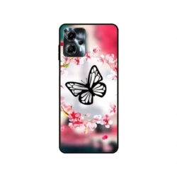 Husa personalizata tip carcasa HQPrint pentru Motorola Moto G23, model Butterfly 8, multicolor, S1D1M0380