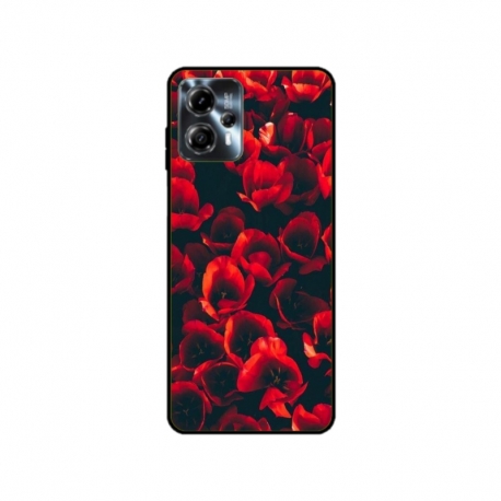 Husa personalizata tip carcasa HQPrint pentru Motorola Moto G23, model Flowers 24, multicolor, S1D1M0386