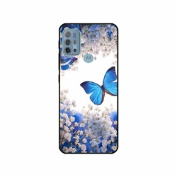 Husa personalizata tip carcasa HQPrint pentru Motorola Moto G30, model Butterfly 4, multicolor, S1D1M0041