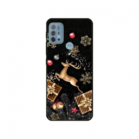 Husa personalizata tip carcasa HQPrint pentru Motorola Moto G30, model Reindeer 2, multicolor, S1D1M0052