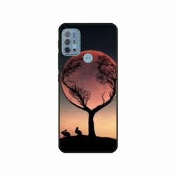 Husa personalizata tip carcasa HQPrint pentru Motorola Moto G30, model Moon Tree, multicolor, S1D1M0068