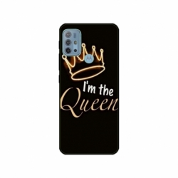 Husa personalizata tip carcasa HQPrint pentru Motorola Moto G30, model Im the Queen, multicolor, S1D1M0101