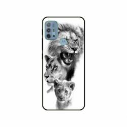Husa personalizata tip carcasa HQPrint pentru Motorola Moto G30, model Lion 3, multicolor, S1D1M0118