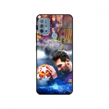 Husa personalizata tip carcasa HQPrint pentru Motorola Moto G30, model Messi 1, multicolor, S1D1M0122