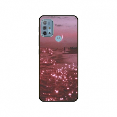 Husa personalizata tip carcasa HQPrint pentru Motorola Moto G30, model Pink Sky, multicolor, S1D1M0129