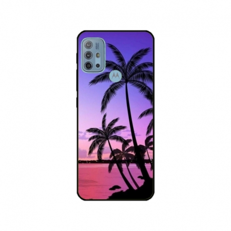 Husa personalizata tip carcasa HQPrint pentru Motorola Moto G30, model Beach View 2, multicolor, S1D1M0137