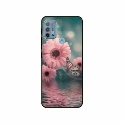 Husa personalizata tip carcasa HQPrint pentru Motorola Moto G30, model Flowers 7, multicolor, S1D1M0140