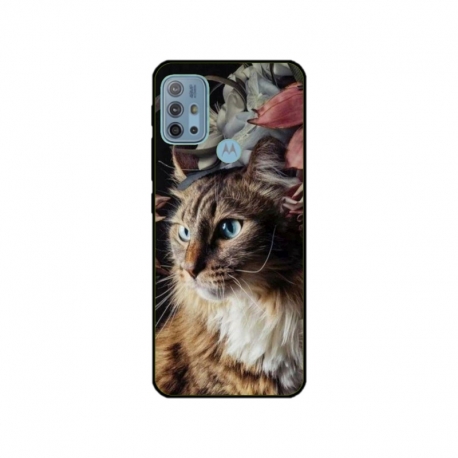 Husa personalizata tip carcasa HQPrint pentru Motorola Moto G30, model Cat 1, multicolor, S1D1M0143