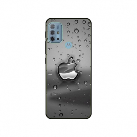 Husa personalizata tip carcasa HQPrint pentru Motorola Moto G30, model Rainy Apple logo, multicolor, S1D1M0148