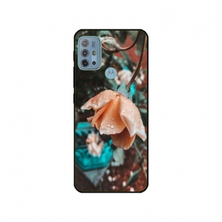 Husa personalizata tip carcasa HQPrint pentru Motorola Moto G30, model Flowers 10, multicolor, S1D1M0149