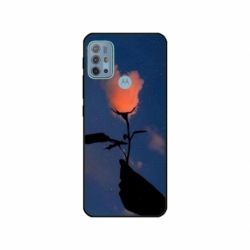 Husa personalizata tip carcasa HQPrint pentru Motorola Moto G30, model Sky Flower, multicolor, S1D1M0159