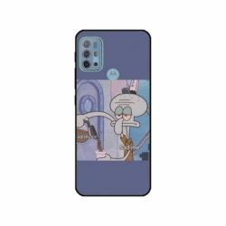 Husa personalizata tip carcasa HQPrint pentru Motorola Moto G30, model Squidward 1, multicolor, S1D1M0161