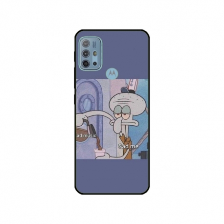 Husa personalizata tip carcasa HQPrint pentru Motorola Moto G30, model Squidward 1, multicolor, S1D1M0161