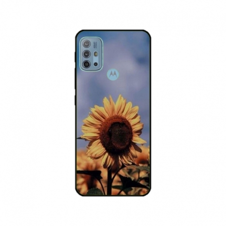 Husa personalizata tip carcasa HQPrint pentru Motorola Moto G30, model Sunflower 1, multicolor, S1D1M0193