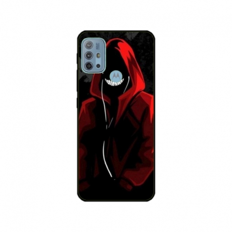 Husa personalizata tip carcasa HQPrint pentru Motorola Moto G30, model Evil Hoodie Man, multicolor, S1D1M0197