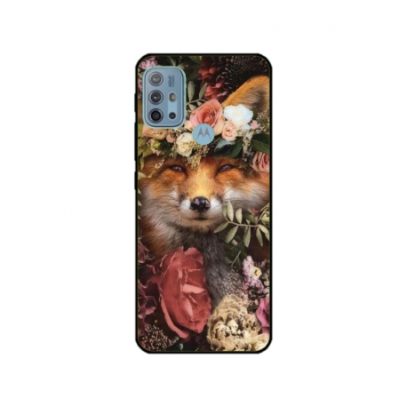 Husa personalizata tip carcasa HQPrint pentru Motorola Moto G30, model Fox, multicolor, S1D1M0213