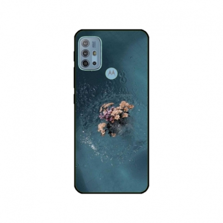 Husa personalizata tip carcasa HQPrint pentru Motorola Moto G30, model Flowers 15, multicolor, S1D1M0215