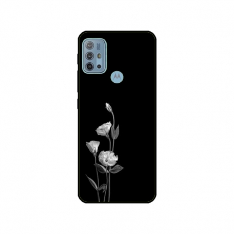 Husa personalizata tip carcasa HQPrint pentru Motorola Moto G30, model Abstract Flowers, multicolor, S1D1M0216