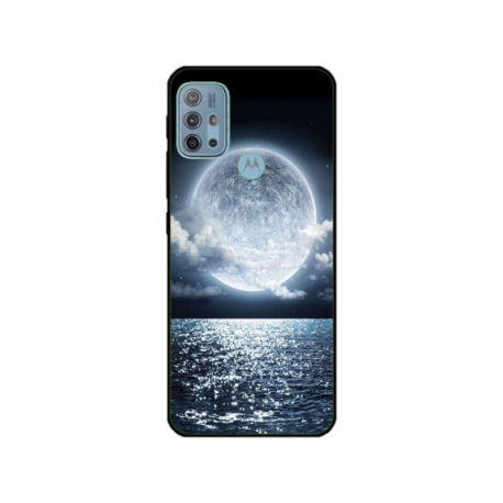 Husa personalizata tip carcasa HQPrint pentru Motorola Moto G30, model Moon Sky, multicolor, S1D1M0228