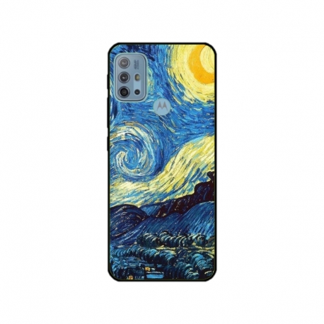 Husa personalizata tip carcasa HQPrint pentru Motorola Moto G30, model Van Gogh, multicolor, S1D1M0238