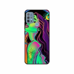 Husa personalizata tip carcasa HQPrint pentru Motorola Moto G30, model Colorful Girl, multicolor, S1D1M0249