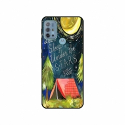 Husa personalizata tip carcasa HQPrint pentru Motorola Moto G30, model Lets sleep under the STARS, multicolor, S1D1M0268