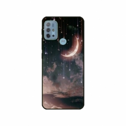 Husa personalizata tip carcasa HQPrint pentru Motorola Moto G30, model Falling Stars, multicolor, S1D1M0269