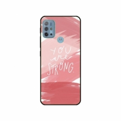 Husa personalizata tip carcasa HQPrint pentru Motorola Moto G30, model You are Strong, multicolor, S1D1M0275
