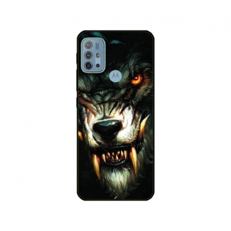 Husa personalizata tip carcasa HQPrint pentru Motorola Moto G30, model Wolf, multicolor, S1D1M0286