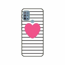 Husa personalizata tip carcasa HQPrint pentru Motorola Moto G30, model Heart, multicolor, S1D1M0291