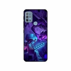 Husa personalizata tip carcasa HQPrint pentru Motorola Moto G30, model Ender Dragon, multicolor, S1D1M0304
