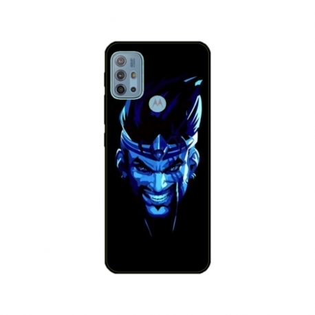 Husa personalizata tip carcasa HQPrint pentru Motorola Moto G30, model Blue King, multicolor, S1D1M0305