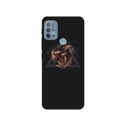 Husa personalizata tip carcasa HQPrint pentru Motorola Moto G30, model Triangle Rose, multicolor, S1D1M0316