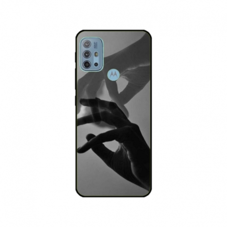 Husa personalizata tip carcasa HQPrint pentru Motorola Moto G30, model Hand Reach, multicolor, S1D1M0318